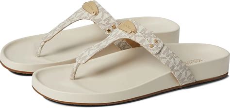 michael kors flip flops vanilla|Michael Kors flip flops marshalls.